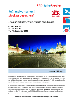 Russland - Moskau, Seite 6 - SPD