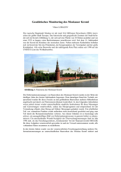 Geodätisches Monitoring des Moskauer Kreml
