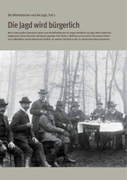 Die Wittelsbacher und die Jagd, Teil 2