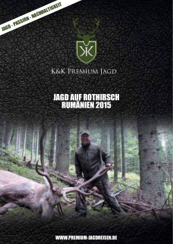 jagd auf rothirsch rum&auml;nien 2015 - Jagdreisen - K&K