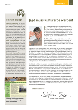 Jagd muss Kulturerbe werden!