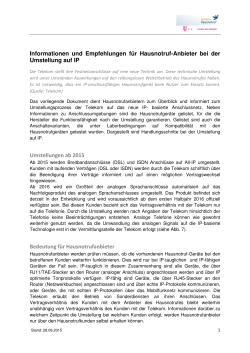 Informationen und Empfehlungen für Hausnotruf