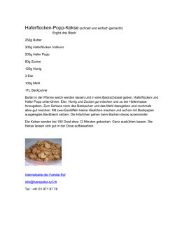 Haferflocken-Popp-Kekse (schnell und einfach gemacht) Ergibt drei