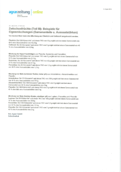zwischenfrüchte teil III