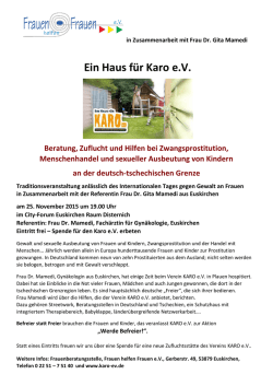 in Zusammenarbeit mit Frau Dr