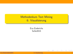 Methodenkurs Text Mining 6: Visualisierung