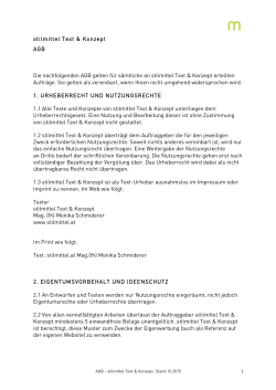 AGB von stilmittel Text & Konzept
