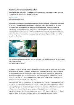 Reichenbacher entwickelt Weltneuheit