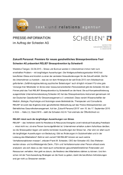 Scheelen AG entwickelt Stress-Tool Relief_PM_03_09_2015