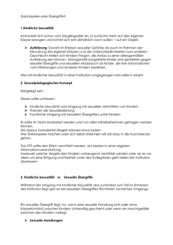 Doktorspiele oder &Uuml;bergriffe? 1.Kindliche Sexualit&auml;t entwickelt sich