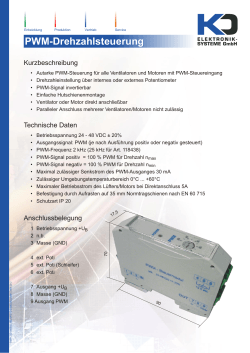 PWM Ausgang - KD Elektroniksysteme GmbH