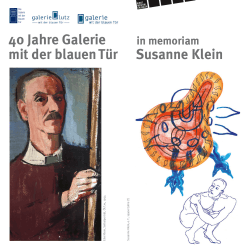Susanne Klein 40 Jahre Galerie mit der blauen Tür