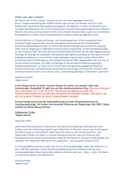 Infos von der Linken!