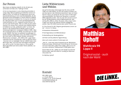 Matthias Uphoff - DIE LINKE. Ostwestfalen