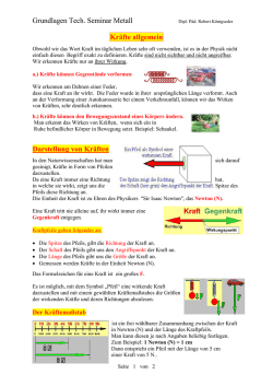 Kraft allgemein und resultierende Kräfte