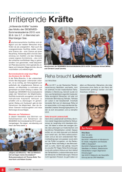 Irritierende Kr&auml;fte - Karriere - RehaZentren Baden