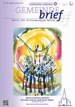 Jesus Christus spricht: Ich lebe und ihr sollt auch leben.