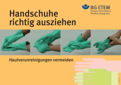 Handschuhe richtig ausziehen