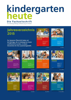 Register 2015 - Kindergarten heute