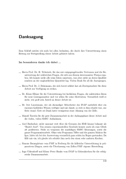 Danksagung