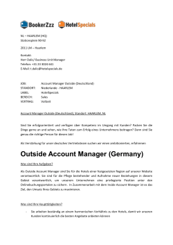 Account Manager Outside (Deutschland)
