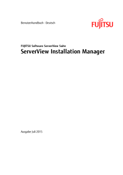ServerView Installation Manager