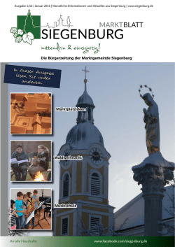 In dieser Ausgabe lesen Sie unter anderem