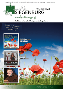 In dieser Ausgabe lesen Sie unter anderem: