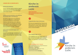 Hier - Kirche in anderem Licht