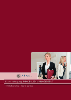 Diplomlehrgang IMMOBILIENMANAGEMENT