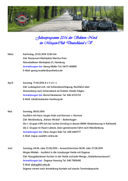 Jahresprogramm 2016 mit Anhang - Morgan