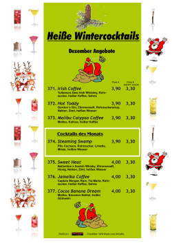 Heiße Wintercocktails