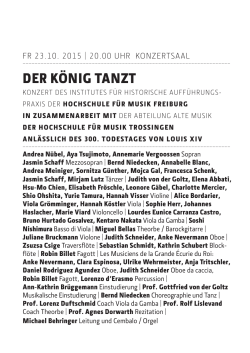 Programm - Hochschule für Musik Freiburg