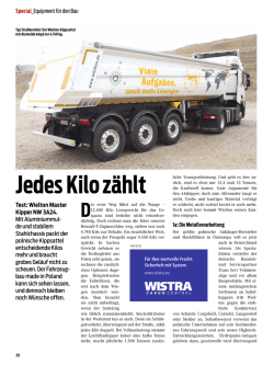 Jedes Kilo z&auml;hlt - Mot-Bau