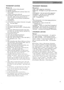 Lesen Lektion 6