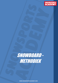 snowboard - methodiek