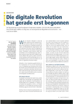 Die digitale Revolution hat gerade erst begonnen