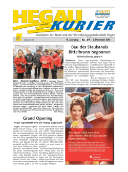 Grand Opening Bau des Staukanals Bittelbrunn begonnen