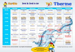 Programm Therme KW 11 - H2O Hotel-Therme