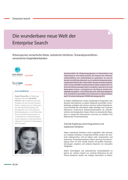 Die wunderbare neue Welt der Enterprise Search