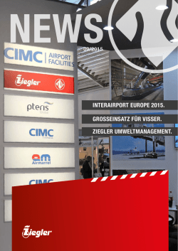interairport europe 2015. ziegler umweltmanagement. grosseinsatz