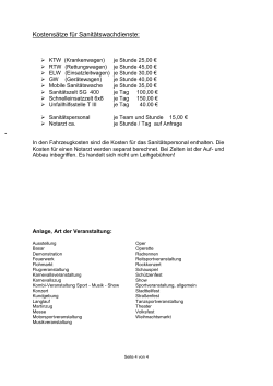 Antrag auf Sanitätswachdienst - DRK Kreisverband Stollberg eV