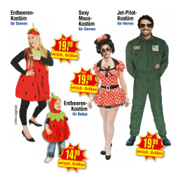 Erdbeeren- Kost&uuml;m Erdbeeren- Kost&uuml;m Sexy Maus