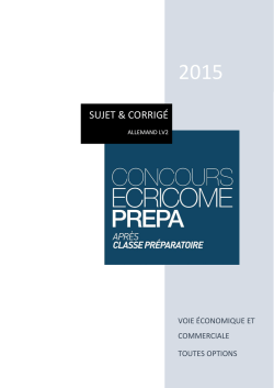 Ecricome 2015