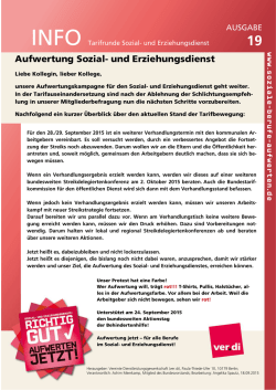 Flyer 19 - Wir geben keine Ruhe