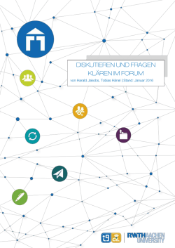 Diskutieren und Fragen kl&auml;ren im Forum