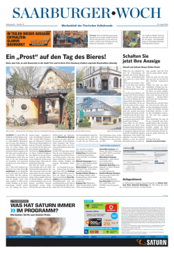 Ein &bdquo;Prost&ldquo; auf den Tag des Bieres!