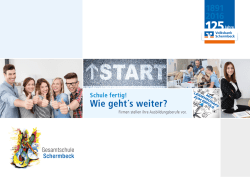 Informationsbrosch&uuml;re - Volksbank Schermbeck eG