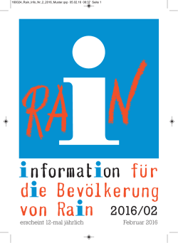erscheint 12-mal jährlich Februar 2016