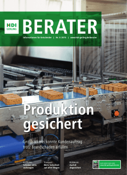 Gro&szlig;b&auml;ckerei konnte Kundenauftrag trotz Brandschaden erf&uuml;llen